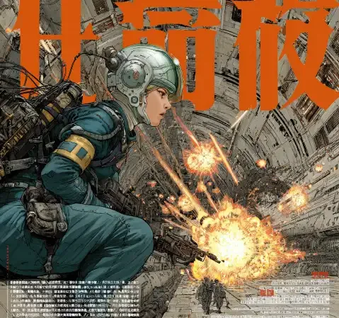 悬疑题材专题封面：迷雾中的灯光与剪影